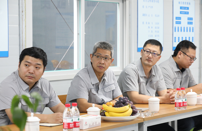 2019年8月12-13日，金世豪建設集團總裁吳海濤帶領集團財務風控部副總經理陳劍、市場企管部總經理助理李紅燕等一行來到沈陽檢查走訪金世豪東北公司，并對直營項目管理進行巡查。