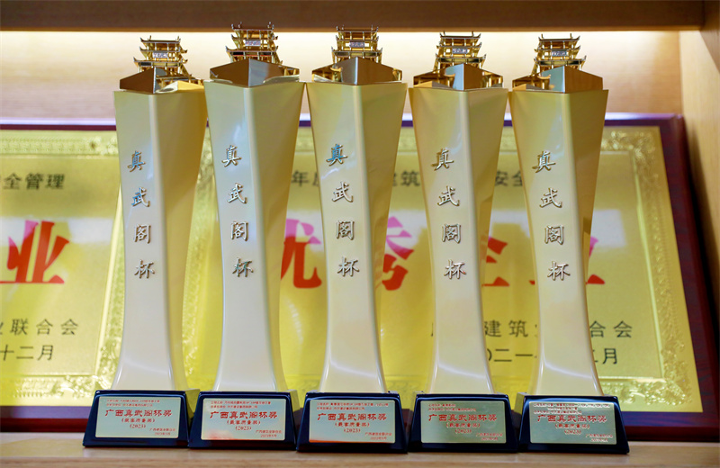 2024年5月9日，金世豪八建承建的南寧萬科金域國際一期、柳州萬科城怡璟、匯景花園、大唐碧園西園、崇左碧桂園公園上城項目獲2024年度廣西建設工程最高質量獎“真武閣杯”獎。